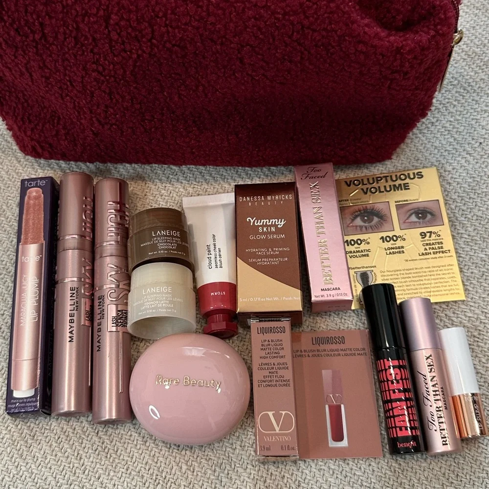NEW Makeup Lot Tarte Too Faced Danessa Myricks Valentino Mascara Lip Eye Gift